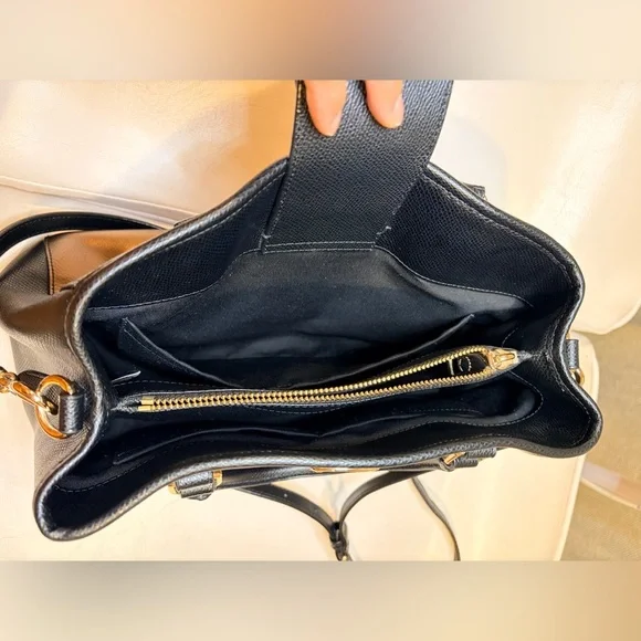 Coach Black and Bronze Satchel - Picture 13 of 15